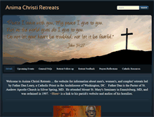 Tablet Screenshot of animachristiretreats.org